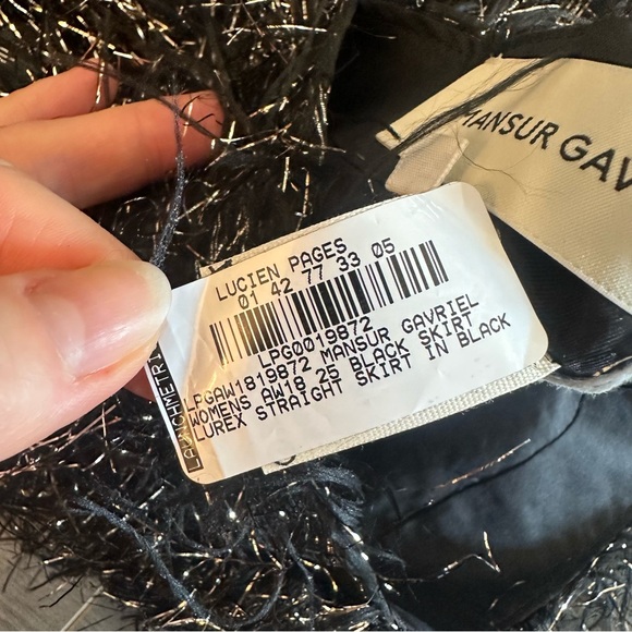 NEW Mansur Gavriel tinsel skirt (Sz 0) - Picture 11 of 14